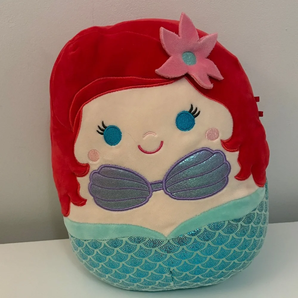Disney Ariel and Flounder Squishmallow Set